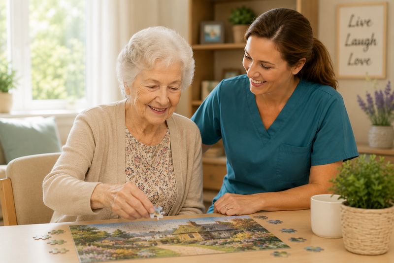 Memory care resident at The Waters of Georgetown